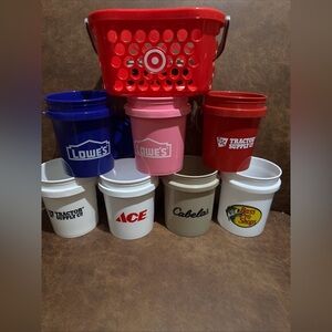 Target Red Basket plus Mini Buckets all 8 included